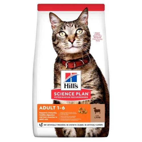 HILL'S SP Adult Lamb - dry cat food - 3kg image 1
