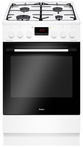 Amica 522GE3.33ZpTAF(W) Freestanding cooker Electric Gas White A image 1