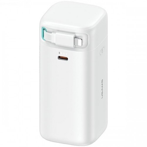 USAMS Powerbank ze zwijanym kablem Lightning 18000 mAh PD45W Fast Charge XMF Series biały|white 20KCD21702 (US-CD217) image 1