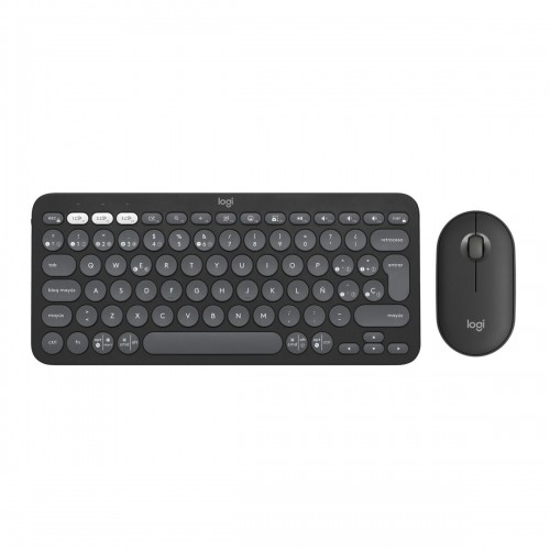 Keyboard and Mouse Logitech Pebble 2 Combo Graphite Spanish Qwerty image 1