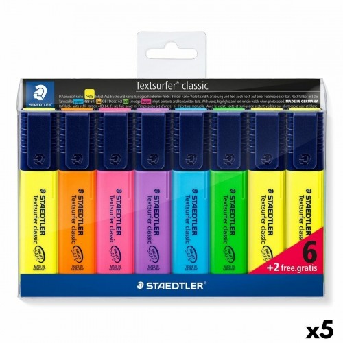 Fluorescent Marker Set Staedtler Textsurfer Classic Multicolour (5 Units) image 1