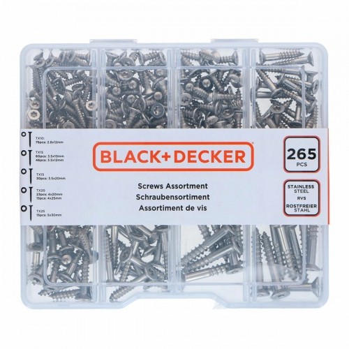 Skrūvju komplekts Black & Decker Torx 265 Daudzums image 1