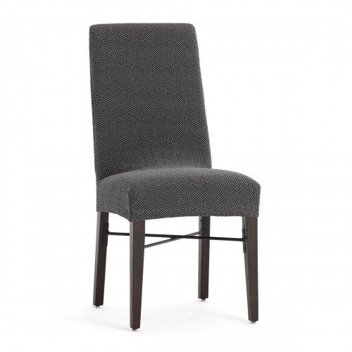 Chair Cover Eysa JAZ Dark grey 50 x 60 x 50 cm 2 Units image 1