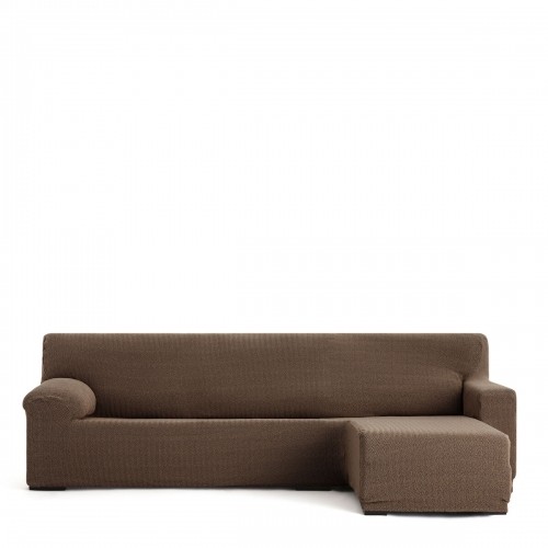 Right short arm chaise longue cover Eysa JAZ Brown 120 x 120 x 360 cm image 1