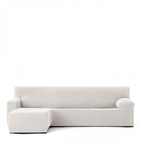 Right short arm chaise longue cover Eysa JAZ White 120 x 120 x 360 cm image 1