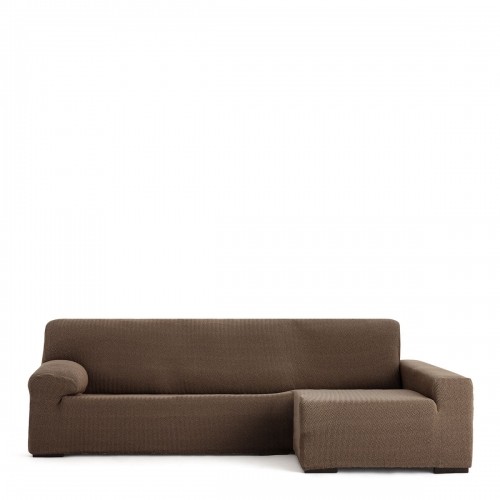 Right long arm chaise longue cover Eysa JAZ Brown 180 x 120 x 360 cm image 1