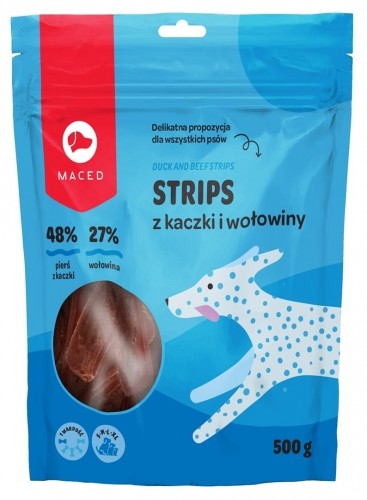 MACED Duck and beef strips - Dog treat - 500g image 1
