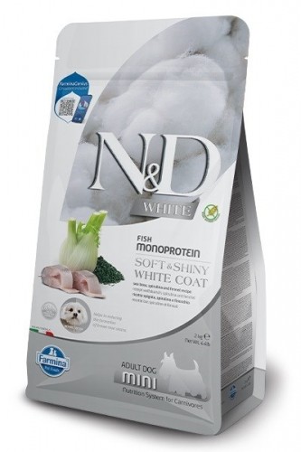 FARMINA N&D Sea Bass, Spirulina and Fennel Adult Mini - dry dog food - 2 kg image 1