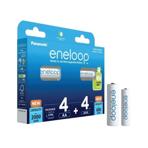 Panasonic Eneloop zestaw 4x AA rechargeable 2000mAh + 4x AAA 800mAh image 1