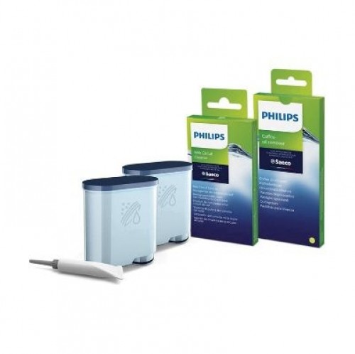 Philips   Philips Maintenance kit CA6707/10 Same as CA6707/00 Total protection kit 2x AquaClean Filters&Grease 6x Milk image 1