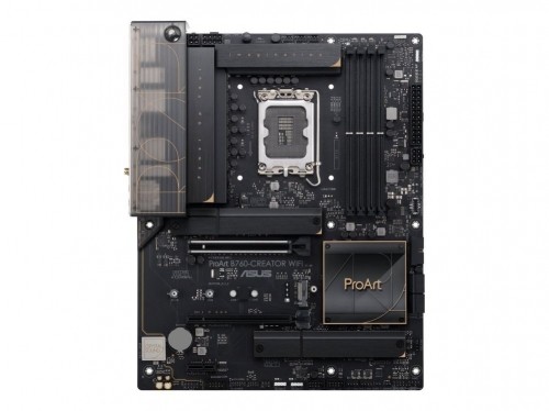 Asus   PROART B760-CREATOR WIFI | Processor family Intel | Processor socket LGA1700 | DDR5 DIMM | Supported hard disk drive interfaces M.2, SATA | Number of SATA connectors 4 image 1