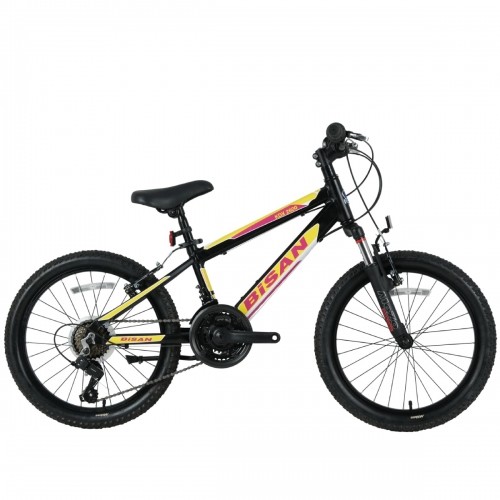Bērnu velosipēds Bisan 20 KDX2600 (PR10010392) melns/dzeltens/rozā image 1