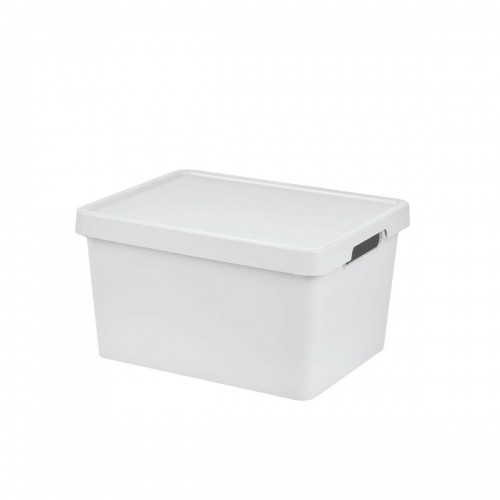 Storage Box with Lid Tontarelli Maya White 16,2 L 36 x 28 x 20 cm image 1