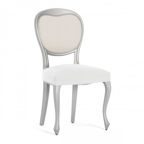 Chair Cover Eysa BRONX White 50 x 5 x 50 cm 2 Units image 1