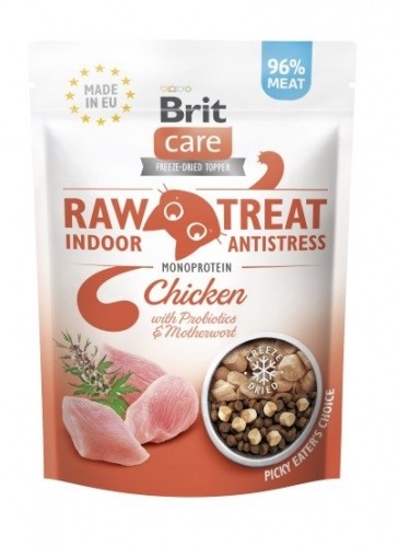 BRIT Care Raw Treat Indoor&Antistress Chicken  - cat treats - 40g image 1