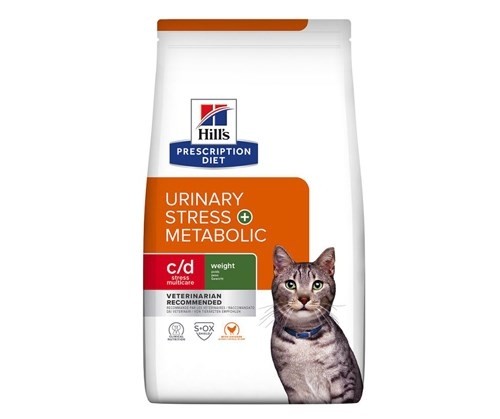 HILL'S Feline c/d Urinary Stress + Metabolic - Dry Cat Food - 3 kg image 1