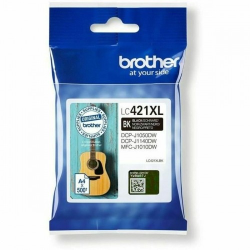 Original Ink Cartridge Brother LC-421XLBK Black image 1