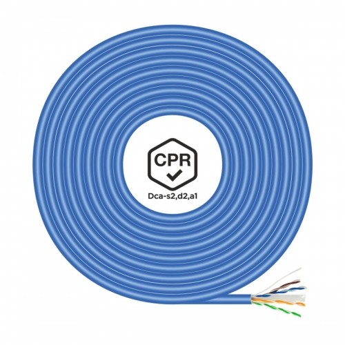 Category 6 Hard UTP RJ45 Cable Aisens A135-0662 Blue 100 m image 1