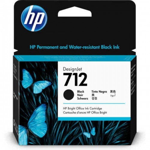 Картридж с оригинальными чернилами HP HP 712 Чёрный image 1