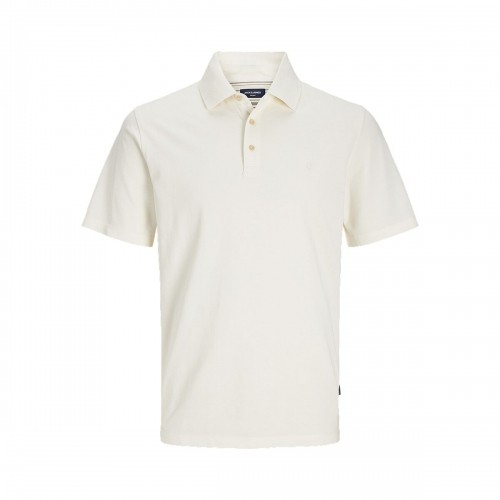 Vīriešu Polo ar Īsām Piedurknēm Jack & Jones JPRBLUWILLIAM  12257315  Balts image 1