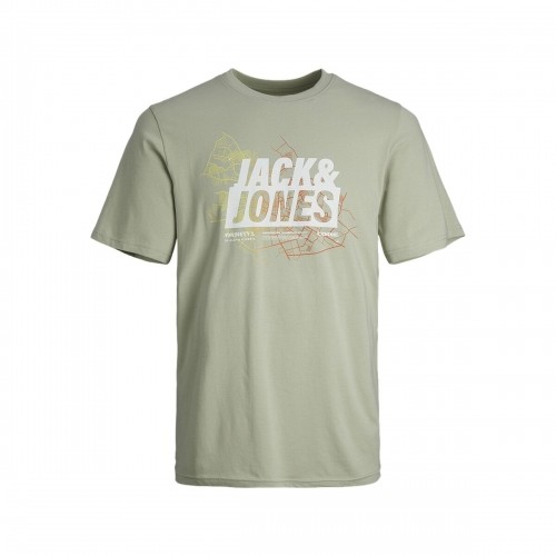 Футболка с коротким рукавом мужская Jack & Jones JCOMAP SUMMER 12257908 Зеленый image 1