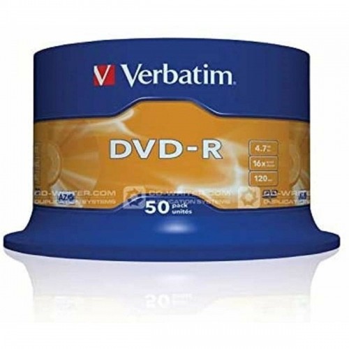 DVD-R Verbatim DVD-R Matt Silver 16x Серебристый (50 штук) image 1