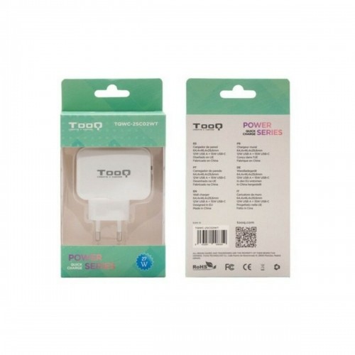 USB Wall Charger TooQ TQWC-2SC02WT White 27 W image 1