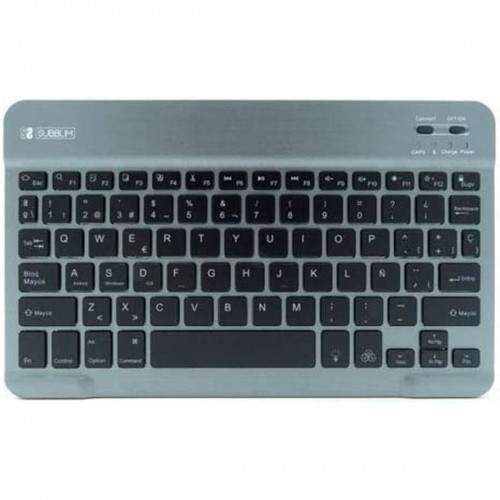Bluetooth Keyboard with Support for Tablet Subblim SUB-KBT-SMBL31 Grey Spanish Qwerty QWERTY image 1