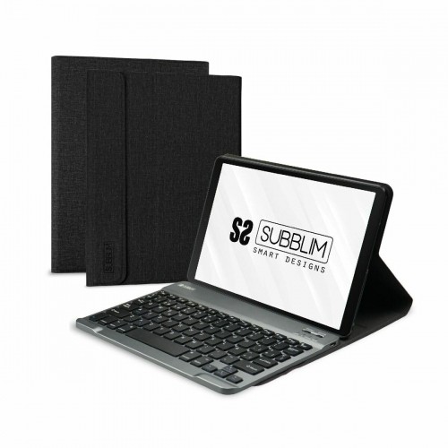 Чехол для планшета с клавиатурой Subblim SUBKT3-BTS055 Чёрный Испанская Qwerty 10,5" image 1