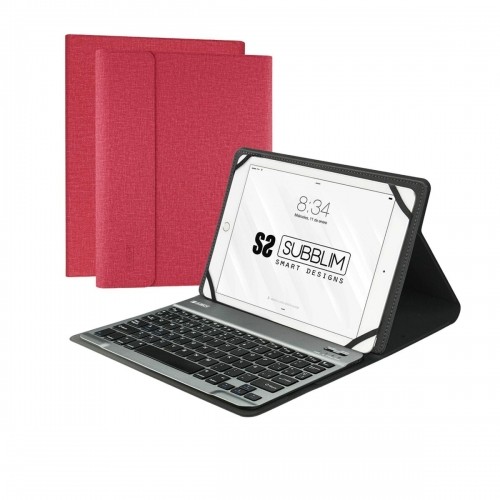 Чехол для планшета с клавиатурой Subblim SUB-KT2-BT0003 10,1" Красный Испанская Qwerty QWERTY image 1