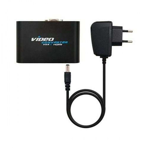 VGA to HDMI Adapter with Audio NANOCABLE 10.16.2101-BK image 1