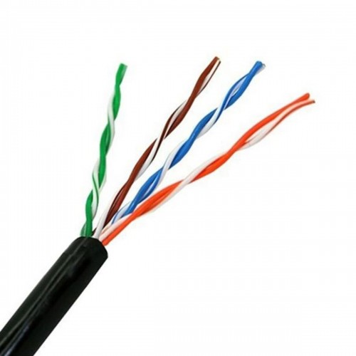Жесткий сетевой кабель UTP кат. 5е NANOCABLE 10.20.0304-EXT-BK 305 m Чёрный 305 m image 1