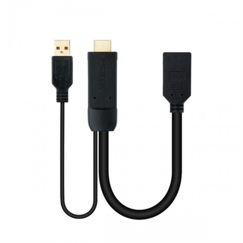 Кабель DisplayPort на HDMI NANOCABLE 10.16.0205 Чёрный 20 cm 4K Ultra HD image 1