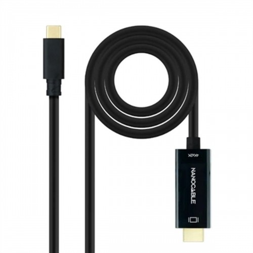 USB-C - HDMI kaapeli NANOCABLE 10.15.5133 Melns 3 m 4K Ultra HD image 1