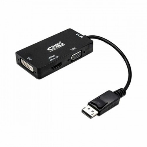 Адаптер для DisplayPort на VGA/DVI/HDMI 3 en 1 NANOCABLE 10.16.3301-BK Чёрный image 1