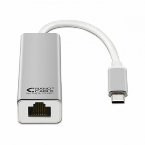 Interneta USB Pielāgotājs no 3.0 līdz Gigabaitam NANOCABLE 10.03.0402 Sudrabains image 1