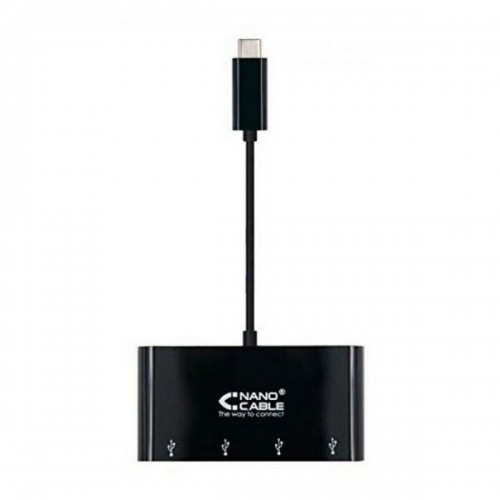 Адаптер USB-C—USB NANOCABLE 10.16.4401-BK (10 cm) 10 cm image 1
