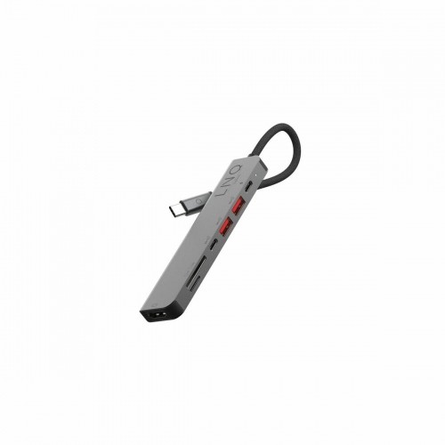 Bigbuy Tech USB-разветвитель LQ48016 Чёрный Серый Черный/Серый image 1