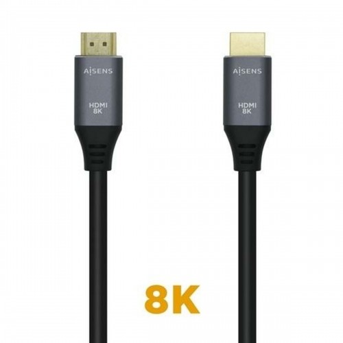 HDMI Cable Aisens A150-0426 Black Black/Grey 1 m image 1