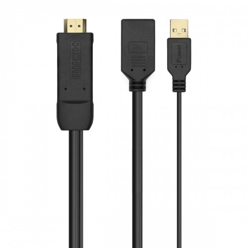 HDMI uz Display Porta adapteris Aisens A122-0642 Melns 10 cm image 1