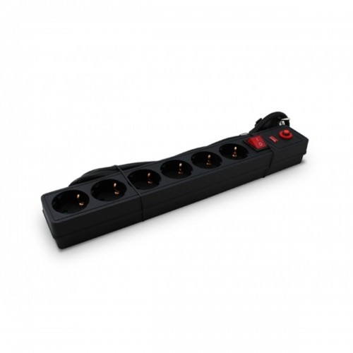 Power Socket - 6 Sockets with Switch 3GO REGP6 Black 1,5 m image 1
