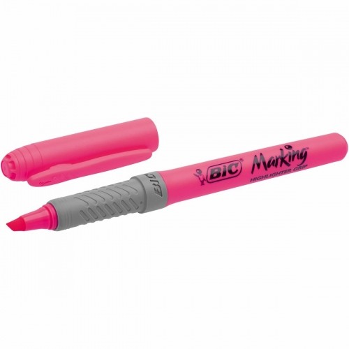 Fluorescējošs Marķieris Bic Highlighter Grip (3 Daudzums) image 1