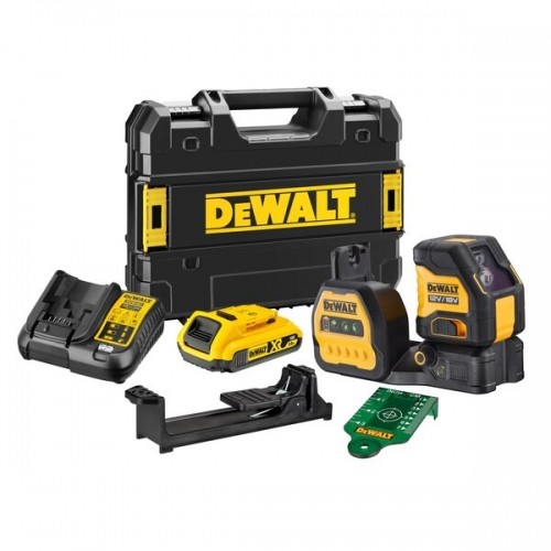 Dewalt (i) DeWALT Krustlīniju lāzera līmeņrādis zaļš 12/18V 1x2Ah TSTAK image 1