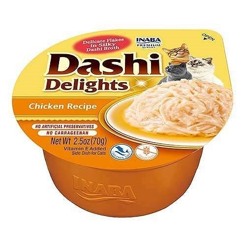 INABA Dashi Delights Chicken in broth - cat treats - 70g image 1