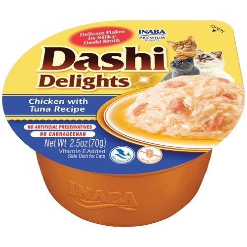 INABA Dashi Delights chicken tuna bouillon - cat treat - 70g image 1