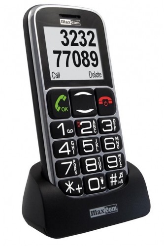 MaxCom MM462BB Телефон для пожилых людей GSM - черный-серебристый image 1