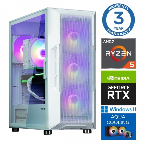 INTOP AQUA Ryzen 5 7600X 32GB DDR5 1TB SSD M.2 NVME+2TB RTX3060 12GB WIN11Pro image 1