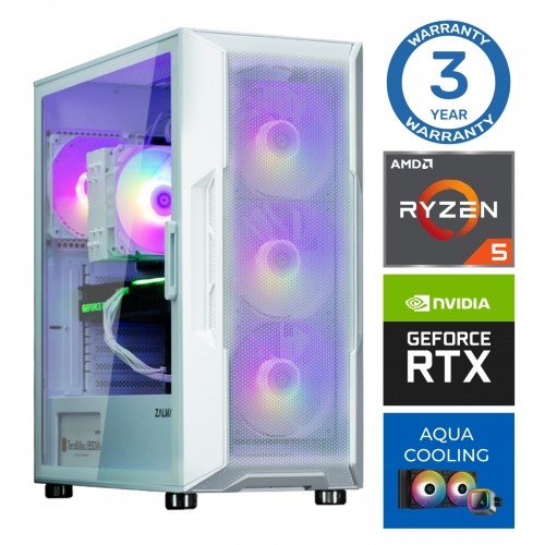 INTOP AQUA Ryzen 5 7600X 32GB DDR5 2TB SSD M.2 NVME+2TB RTX3060 12GB no-OS image 1