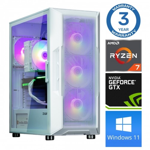 INTOP Ryzen 7 5700X 32GB 1TB SSD M.2 NVME GTX1650 4GB WIN11Pro image 1