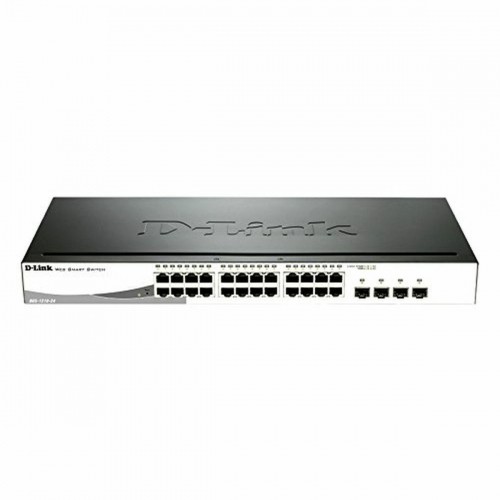 Переключатель D-Link DGS-1210-24/E 20 p 10 / 100 / 1000 Mbps 4 x SFP Чёрный image 1